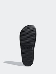 adidas Black Sportswear Adilette Aqua Slides - Image 7 of 10