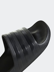 adidas Black Sportswear Adilette Aqua Slides - Image 8 of 10