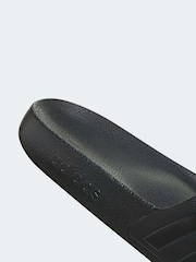 adidas Black Sportswear Adilette Aqua Slides - Image 9 of 10