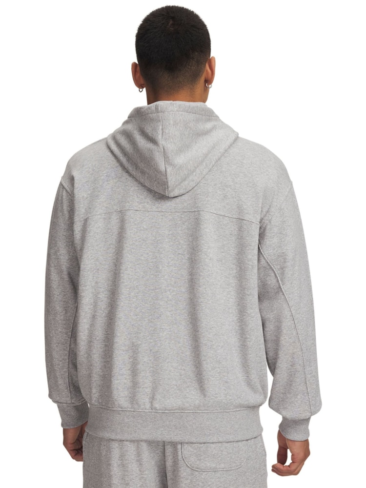 Under Armour Grey Rival Lightweight Full-Zip Hoodies - Image 2 of 3