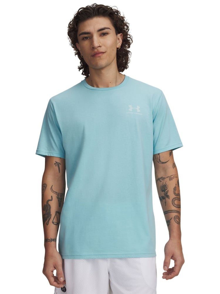 Under Armour Blue Sportstyle Left Chest Logo T-Shirt - Image 1 of 3