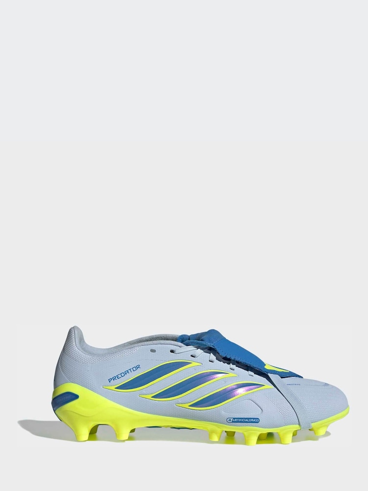 adidas Light Blue Predator League FoldOver Tongue Artificial Ground Football Boots - Image 1 of 11