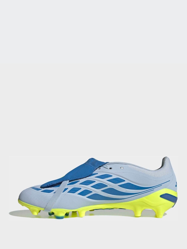 adidas Light Blue Predator League FoldOver Tongue Artificial Ground Football Boots - Image 2 of 11