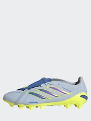 adidas Light Blue Predator League FoldOver Tongue Artificial Ground Football Boots - Image 4 of 11