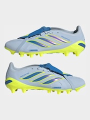 adidas Light Blue Predator League FoldOver Tongue Artificial Ground Football Boots - Image 7 of 11