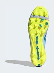 adidas Light Blue Predator League FoldOver Tongue Artificial Ground Football Boots - Image 9 of 11