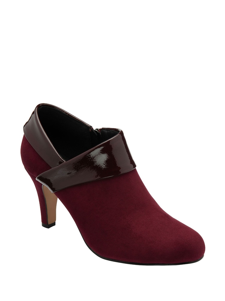 Lotus Red Heeled Shoe Boots - Image 1 of 4 Lotus Red Heeled Shoe Boots - Image 1 of 4
