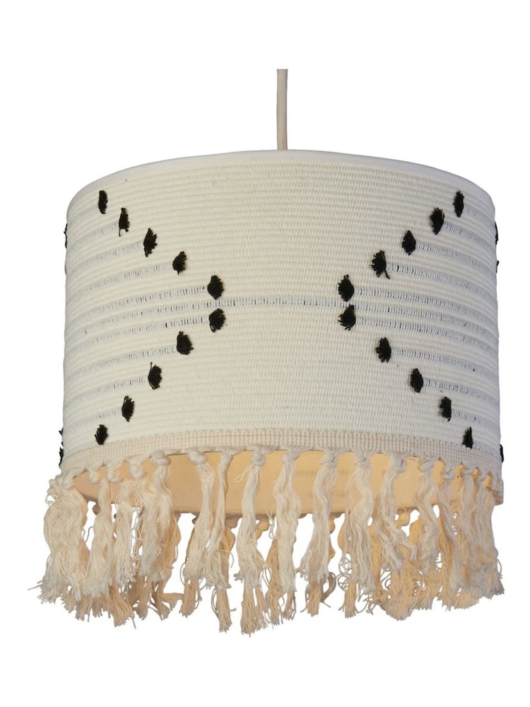 Searchlight Cream Boho Drift Shade - Image 2 of 4