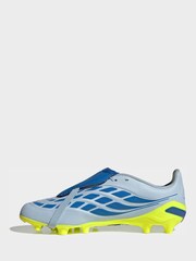 adidas Light Blue Kids Predator League Foldover Tongue Artificial Ground Football Boots - Image 3 of 9