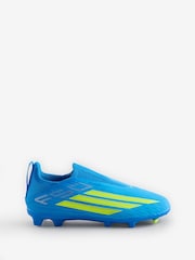 adidas Bright Blue F50 League Laceless Firm Ground / Multi Ground Football Boots - Image 1 of 1