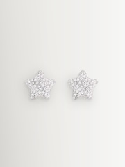 Marc Jacobs Silver Tone Star Pave Stud Earrings - Image 1 of 4