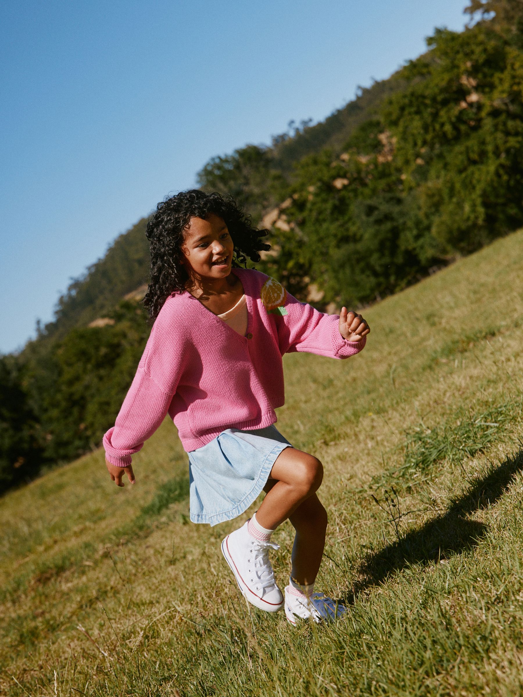 Buy Pink Lemon Graphic Cardigan (3-16yrs) from Next Jordan
