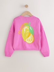 粉紅色檸檬 - 圖案開襟衫（3-16歲） - 圖片 15，共 19