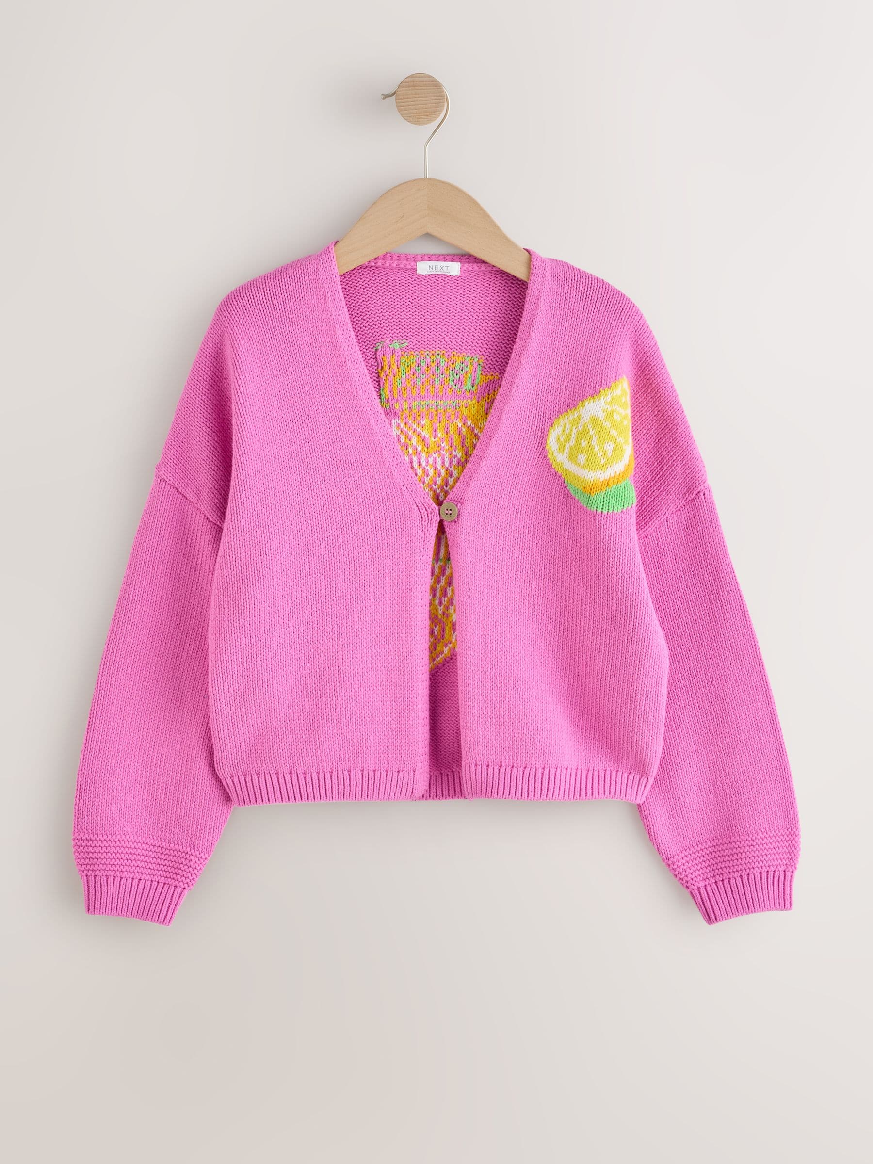 Buy Pink Lemon Graphic Cardigan (3-16yrs) from the Next UK online shop