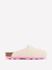 Boden Cream Contrast Sole Mule Slippers - Image 2 of 5
