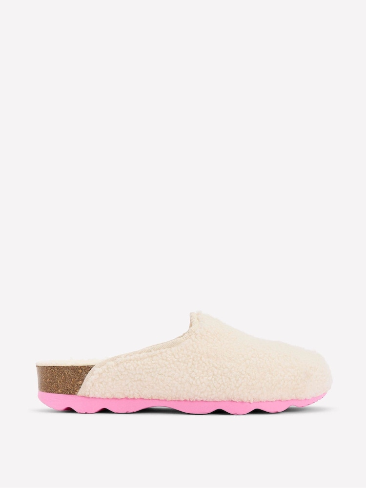 Boden Cream Contrast Sole Mule Slippers - Image 2 of 5