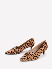 Boden Brown Iris Heel Snaffle Point Loafers - Image 3 of 5