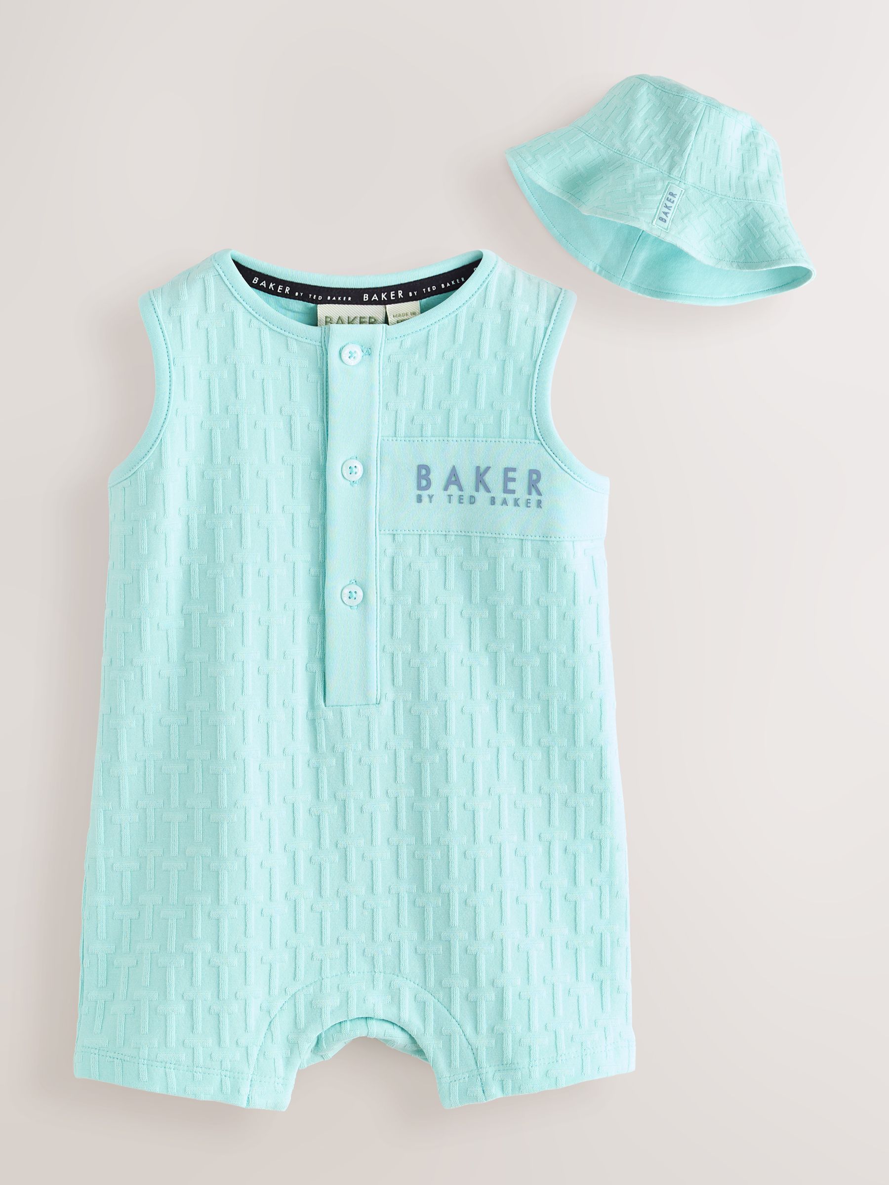Buy Baker by Ted Baker Textured Romper and Hat Set from Next USA