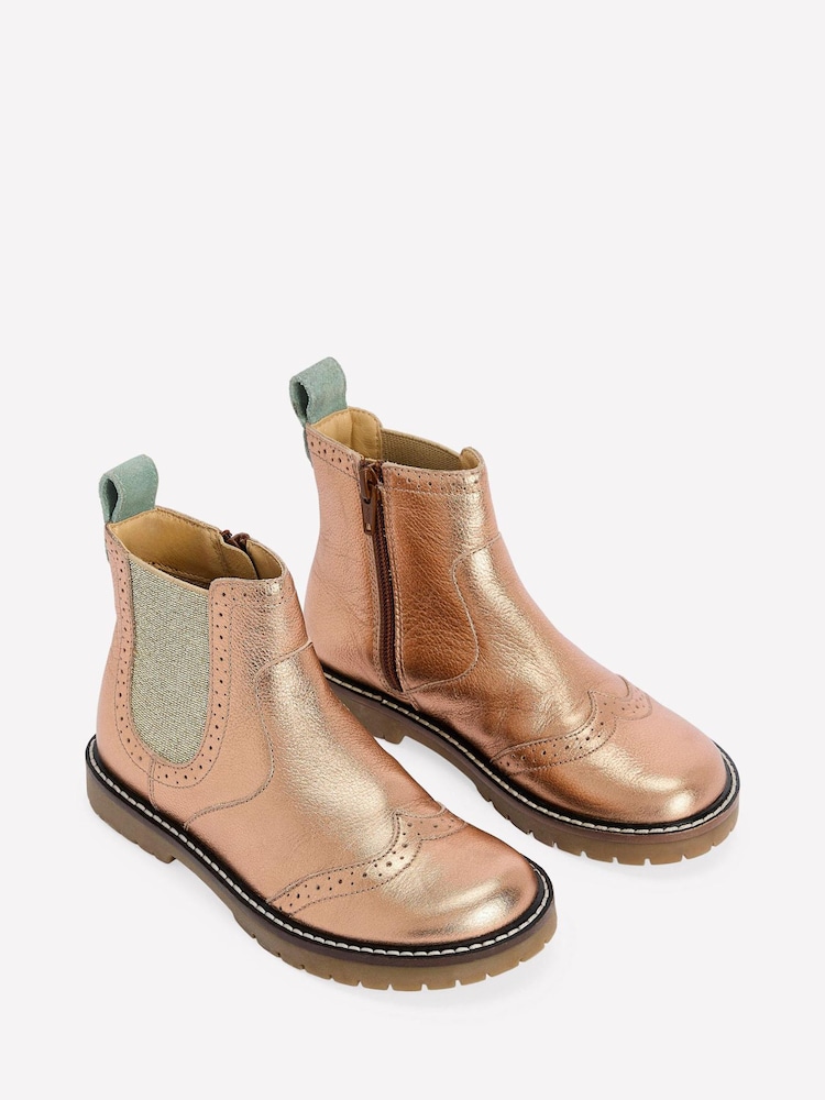 Boden Metallic Leather Chelsea Boots - Image 2 of 3