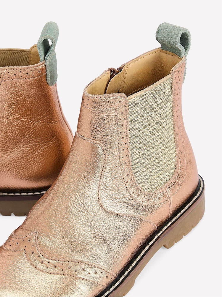 Boden Metallic Leather Chelsea Boots - Image 3 of 3