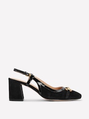 Preto - Boden Iris Snaffle Slingback Heels - Imagem 2 de 5