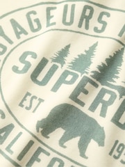 Superdry White Lo-fi Outdoors Relaxed T-Shirt - Image 5 of 5
