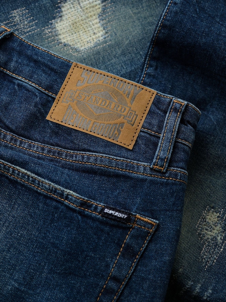 Superdry Blue Vintage Slim Jeans - Image 7 of 7