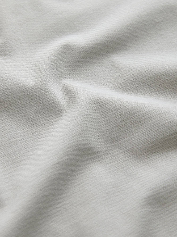 Grey Light Regular Fit Essential Crew Neck Cotton T-Shirt - Image 7 of 7 Grey Light Regular Fit Essential Crew Neck Cotton T-Shirt - Image 7 of 7