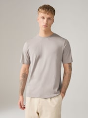 Neutral Regular Fit Essential Crew Neck Cotton T-Shirt - Image 1 of 8