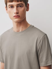 Neutral Relaxed Fit Essential Crew Neck Cotton T-Shirt - Image 4 of 7