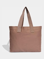adidas Originals Brown Cotton Canvas Tote Bag - Image 2 of 5