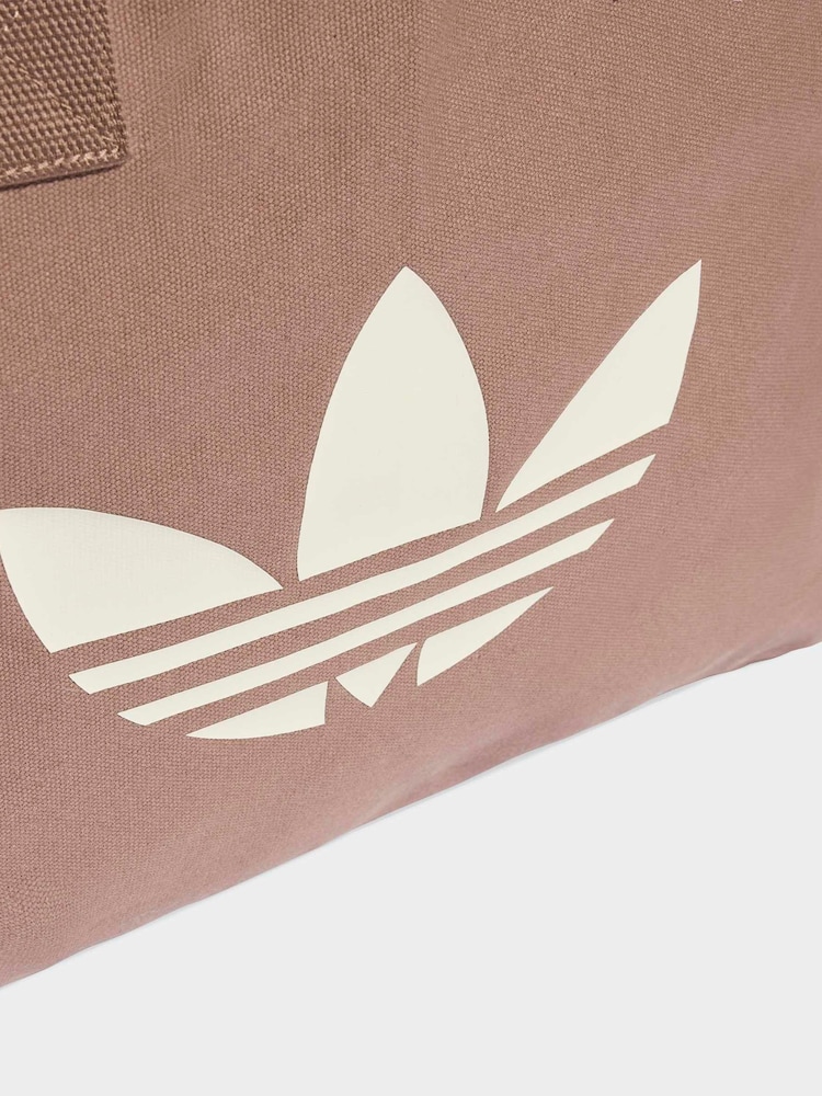 adidas Originals Brown Cotton Canvas Tote Bag - Image 5 of 5