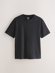 Dusky Pastels Pink/Sage/Aqua/White/Navy/Black Regular Fit Essential Cotton T-Shirts 6 Pack - Image 4 of 9