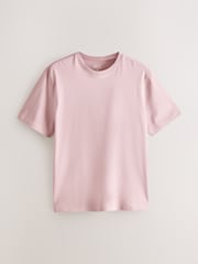 Dusky Pastels Pink/Sage/Aqua/White/Navy/Black Regular Fit Essential Cotton T-Shirts 6 Pack - Image 5 of 9