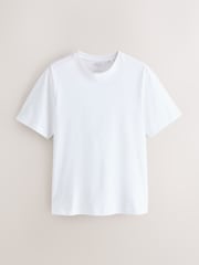 Dusky Pastels Pink/Sage/Aqua/White/Navy/Black Regular Fit Essential Cotton T-Shirts 6 Pack - Image 7 of 9