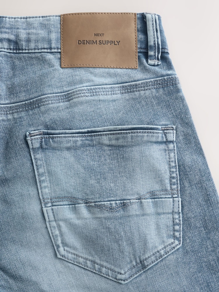 Chalk Blue Slim Fit Authentic Stretch Denim Jeans - Image 2 of 5