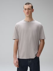 Neutral Flint Relaxed Fit Essential Crew Neck Cotton T-Shirt - Image 1 of 7