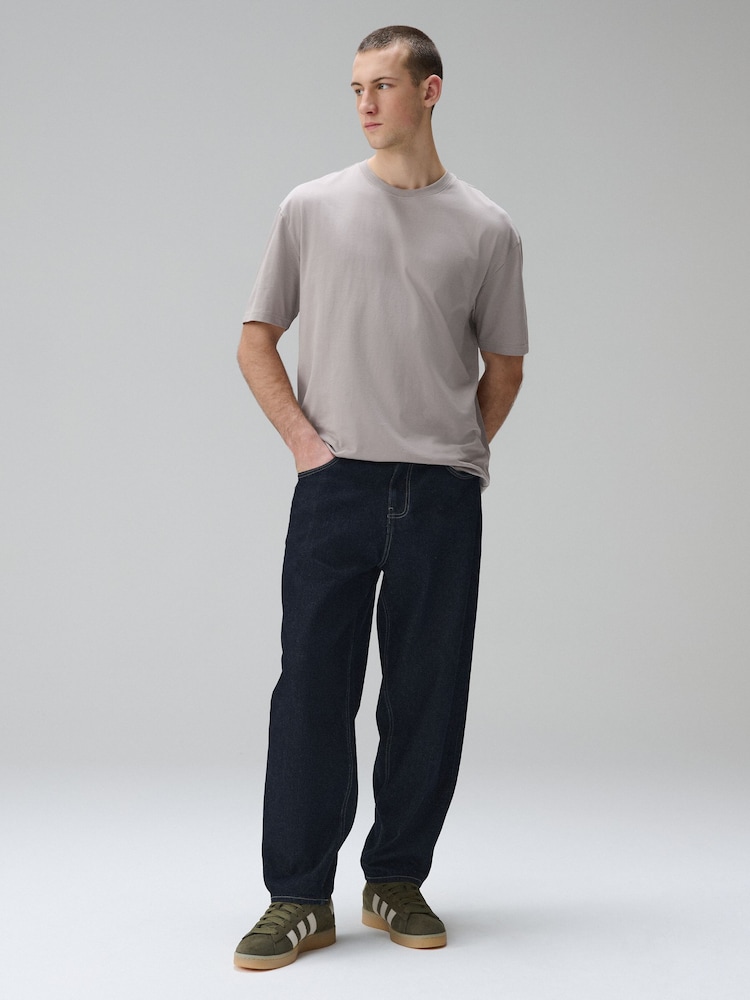 Neutral Flint Relaxed Fit Essential Crew Neck Cotton T-Shirt - Image 2 of 7