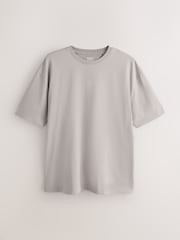 Neutral Flint Relaxed Fit Essential Crew Neck Cotton T-Shirt - Image 5 of 7