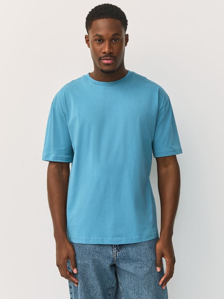Blue Marine Relaxed Fit Essential Crew Neck Cotton T-Shirt - Image 1 of 7