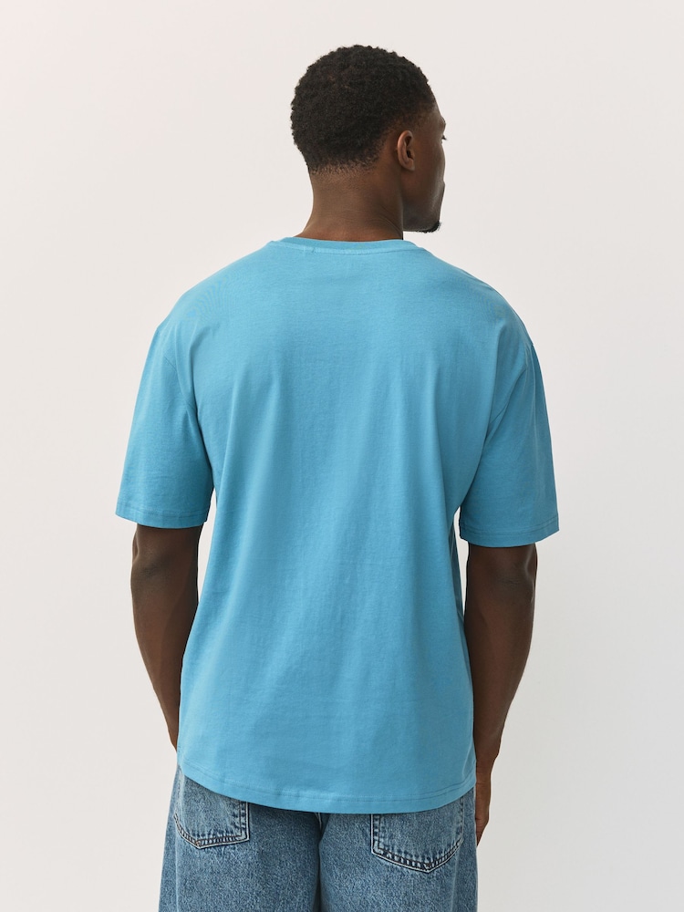 Blue Marine Relaxed Fit Essential Crew Neck Cotton T-Shirt - Image 2 of 7