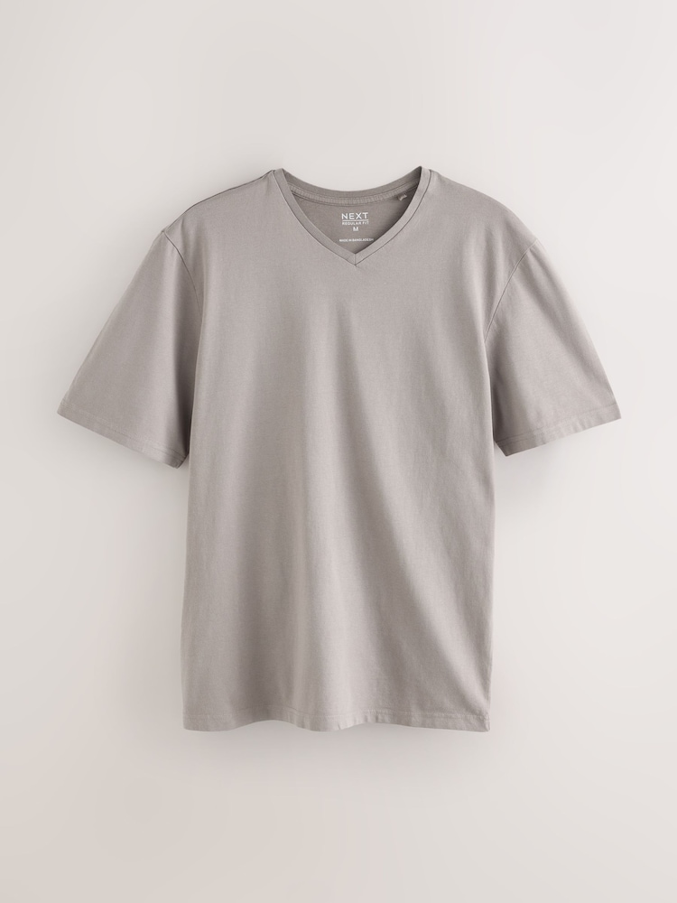 Neutral Regular Fit Essential V-Neck T-Shirt - Image 1 of 3