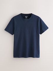 은은한 파스텔톤 핑크/세이지/아쿠아/화이트/네이비/블랙 - 슬림 핏  - 에센셜 코튼 티셔츠 6 팩 - 15의 이미지 11