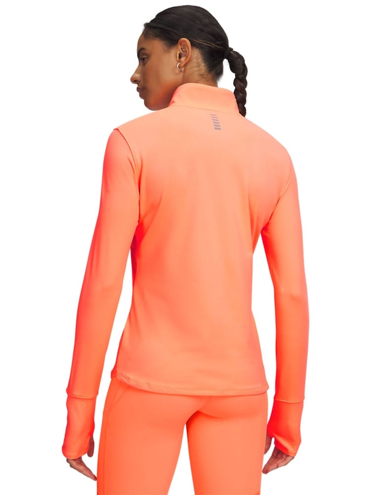 Under Armour Orange Launch Pro Half Zip Run Sweat Top - Image 2 of 3