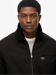 Superdry Black Cotton Canvas Ranch Jacket - Image 5 of 7
