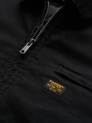 Superdry Black Cotton Canvas Ranch Jacket - Image 7 of 7