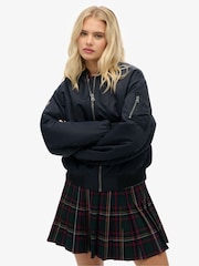 Superdry Blue MA1 Bomber Jacket - Image 2 of 8