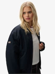 Superdry Blue MA1 Bomber Jacket - Image 3 of 8
