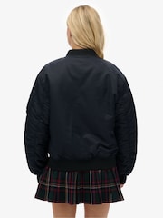 Superdry Blue MA1 Bomber Jacket - Image 4 of 8