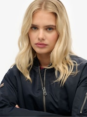 Superdry Blue MA1 Bomber Jacket - Image 6 of 8